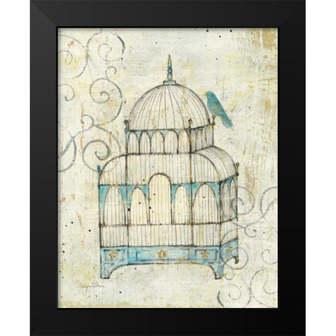 Bird Cage II Black Modern Wood Framed Art Print by Tillmon, Avery