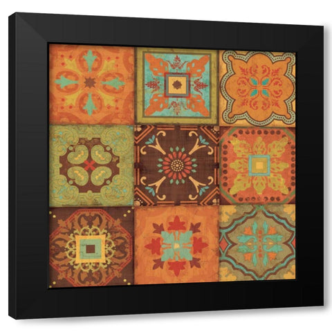 From India III Black Modern Wood Framed Art Print with Double Matting by Pela Studio