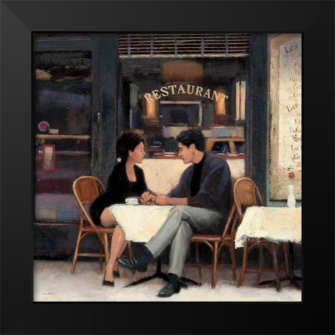 Rendezvous Black Modern Wood Framed Art Print by Sullivan, Myles