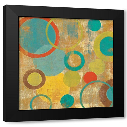 Kaleidoscope II Black Modern Wood Framed Art Print by Vassileva, Silvia