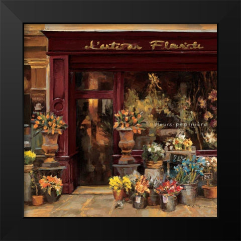 Parisian Shoppe I Black Modern Wood Framed Art Print by Hageman, Marilyn