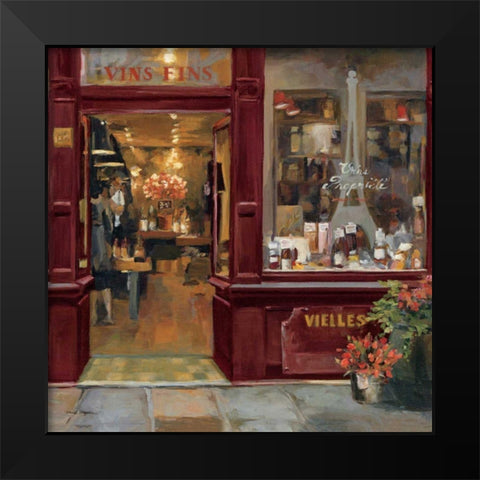 Parisian Shoppe II Black Modern Wood Framed Art Print by Hageman, Marilyn