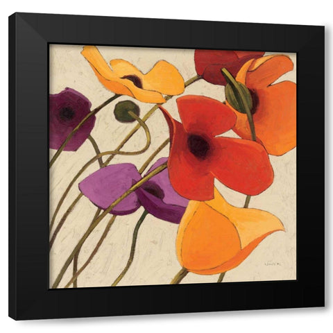 Up Two Black Modern Wood Framed Art Print by Novak, Shirley