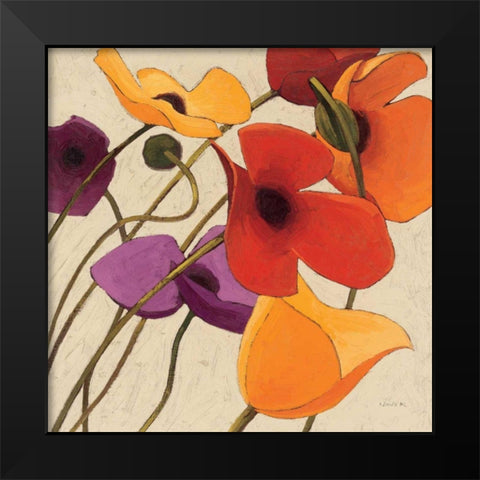 Up Two Black Modern Wood Framed Art Print by Novak, Shirley