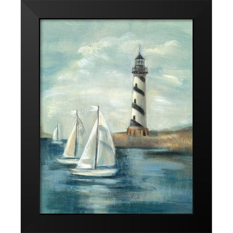 Northeastern Breeze II Black Modern Wood Framed Art Print by Vassileva, Silvia