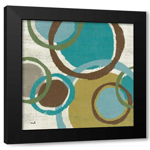 Vintage Bubbles I Black Modern Wood Framed Art Print with Double Matting by Hershey, Moira