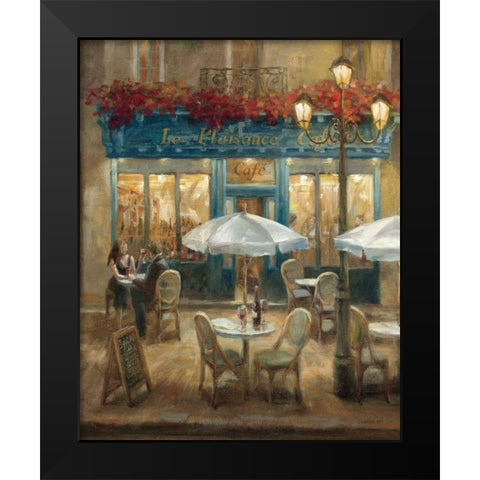 Paris Cafe I Crop Black Modern Wood Framed Art Print by Nai, Danhui