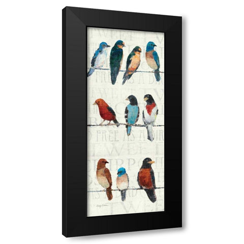 The Usual Suspects Panel I Black Modern Wood Framed Art Print by Tillmon, Avery