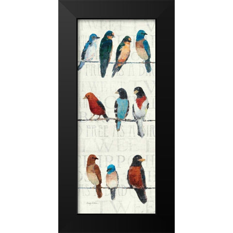The Usual Suspects Panel I Black Modern Wood Framed Art Print by Tillmon, Avery
