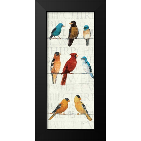 The Usual Suspects Panel II Black Modern Wood Framed Art Print by Tillmon, Avery