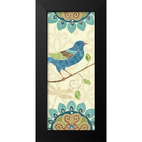 Eastern Tales Bird Panel I Black Modern Wood Framed Art Print by Brissonnet, Daphne