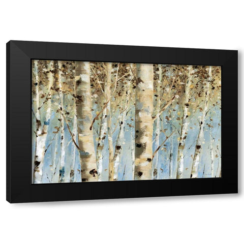 White Forest Black Modern Wood Framed Art Print with Double Matting by Audit, Lisa