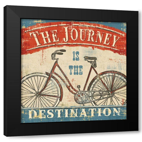 Beautiful Ride II Black Modern Wood Framed Art Print by Pela Studio