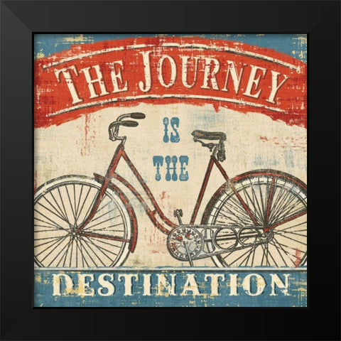 Beautiful Ride II Black Modern Wood Framed Art Print by Pela Studio