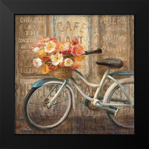 Meet Me at Le Cafe II Black Modern Wood Framed Art Print by Nai, Danhui