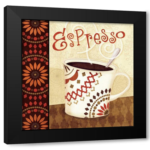 Cup of Joe I Black Modern Wood Framed Art Print with Double Matting by Charron, Veronique