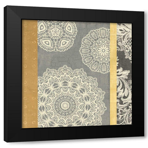 Contemporary Lace II Black Modern Wood Framed Art Print by Hershey, Moira