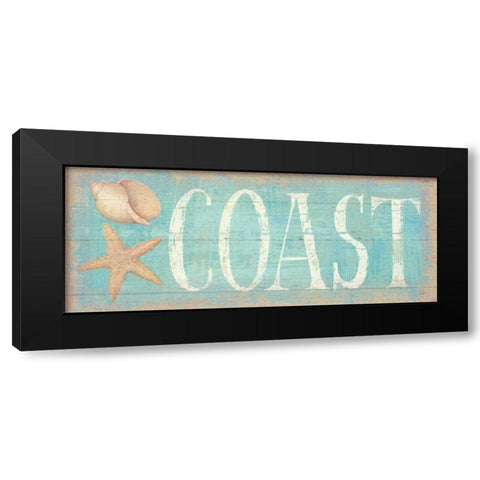 Pastel Coast Black Modern Wood Framed Art Print by Brissonnet, Daphne