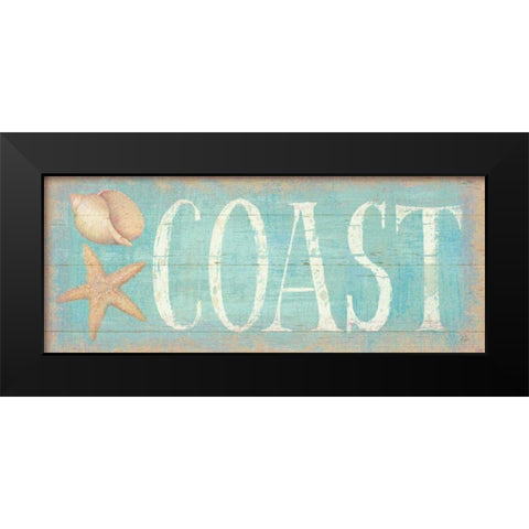 Pastel Coast Black Modern Wood Framed Art Print by Brissonnet, Daphne