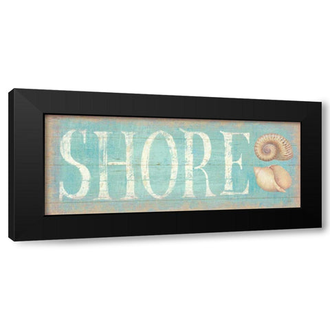 Pastel Shore Black Modern Wood Framed Art Print with Double Matting by Brissonnet, Daphne