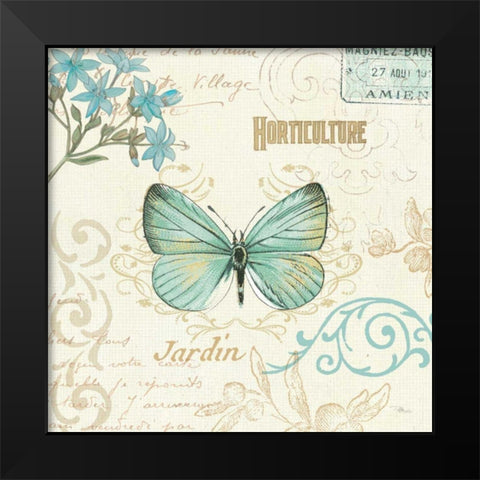 Natural Elegance II Black Modern Wood Framed Art Print by Pela Studio