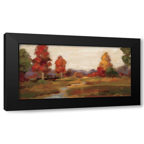 Fall Creek Black Modern Wood Framed Art Print with Double Matting by Vassileva, Silvia