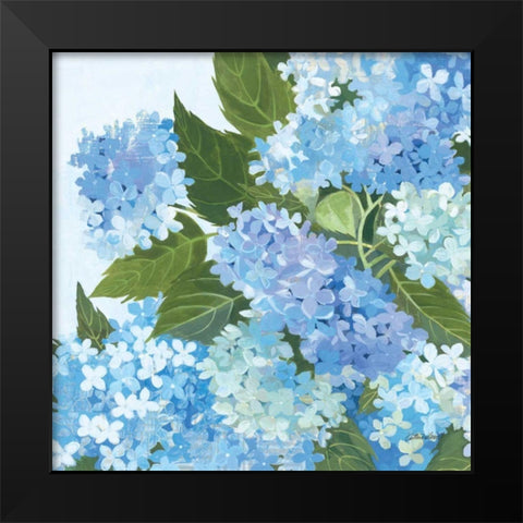Decorative Hydrangea I Black Modern Wood Framed Art Print by Lovell, Kathrine