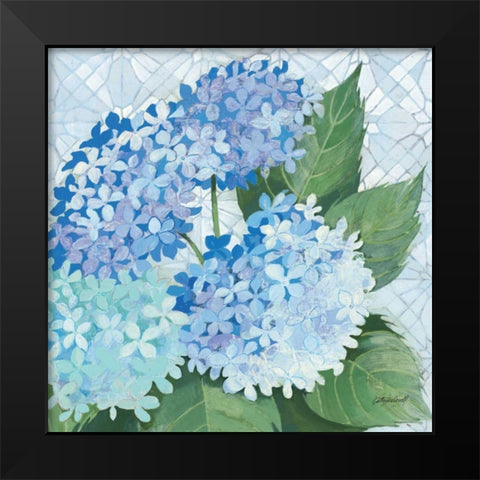 Decorative Hydrangea II Black Modern Wood Framed Art Print by Lovell, Kathrine