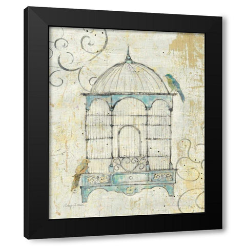 Bird Cage IV Black Modern Wood Framed Art Print by Tillmon, Avery