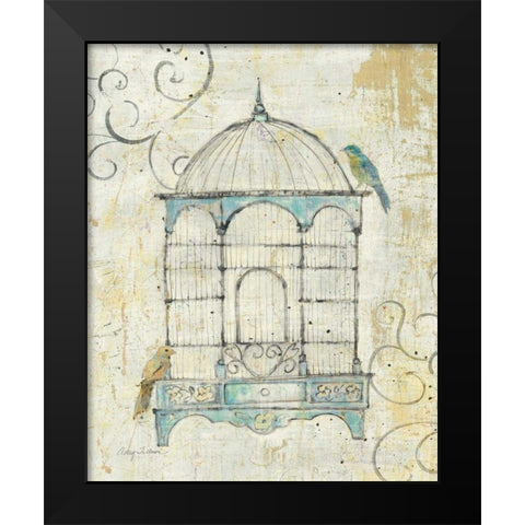 Bird Cage IV Black Modern Wood Framed Art Print by Tillmon, Avery