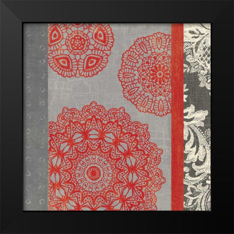 Contemporary Lace II Black Modern Wood Framed Art Print by Hershey, Moira