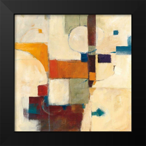 Autumn Patchwork II Black Modern Wood Framed Art Print by Schick, Mike