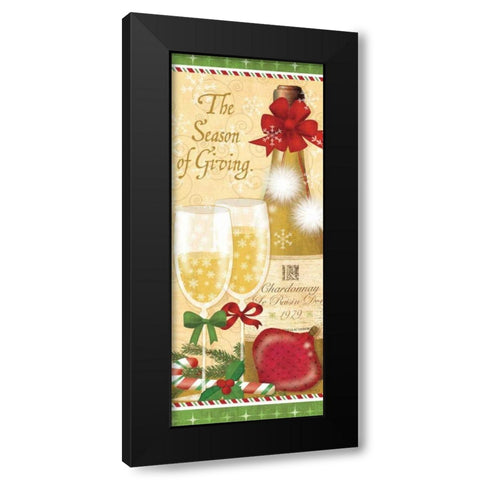 Holiday Cheers II Black Modern Wood Framed Art Print by Charron, Veronique