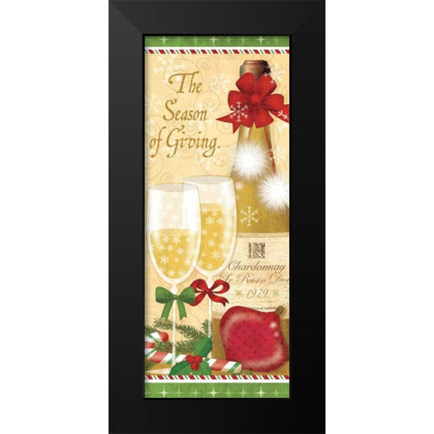 Holiday Cheers II Black Modern Wood Framed Art Print by Charron, Veronique