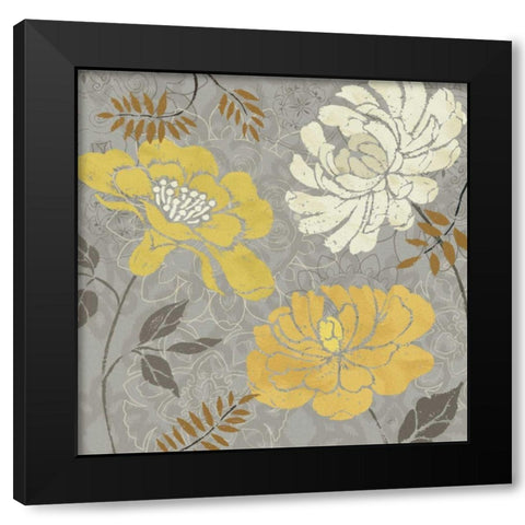 Morning Tones Gold I Black Modern Wood Framed Art Print with Double Matting by Brissonnet, Daphne