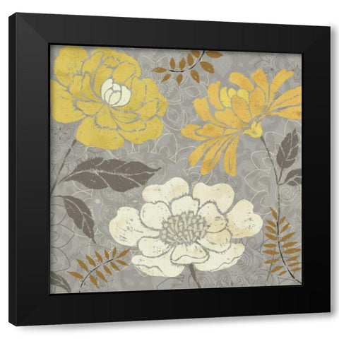 Morning Tones Gold II Black Modern Wood Framed Art Print with Double Matting by Brissonnet, Daphne