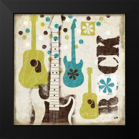 60s Revival I Black Modern Wood Framed Art Print by Mullan, Michael