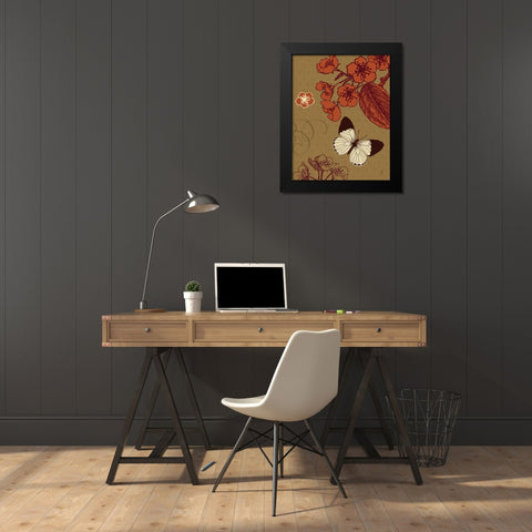 Orchard Travels Black Modern Wood Framed Art Print by Studio Mousseau