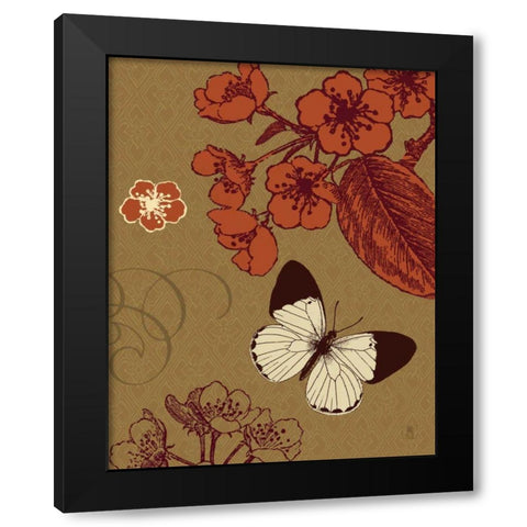 Orchard Travels Black Modern Wood Framed Art Print with Double Matting by Studio Mousseau