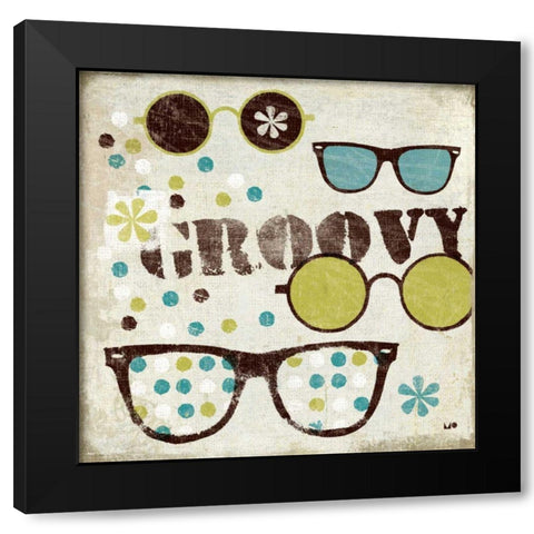 60s Revival III Black Modern Wood Framed Art Print by Mullan, Michael