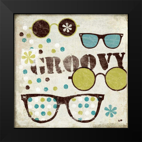 60s Revival III Black Modern Wood Framed Art Print by Mullan, Michael