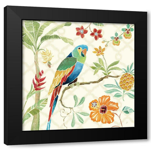 Tropical Paradise I Black Modern Wood Framed Art Print by Brissonnet, Daphne