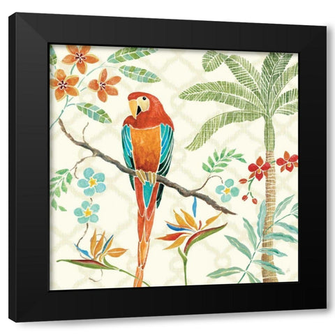 Tropical Paradise II Black Modern Wood Framed Art Print with Double Matting by Brissonnet, Daphne