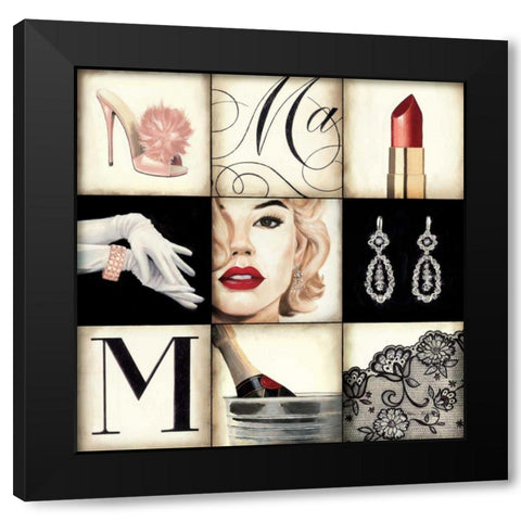 Madison Avenue Square Black Modern Wood Framed Art Print with Double Matting by Fabiano, Marco