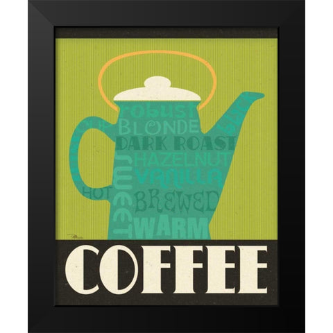 Kitchen It III Black Modern Wood Framed Art Print by Pela Studio