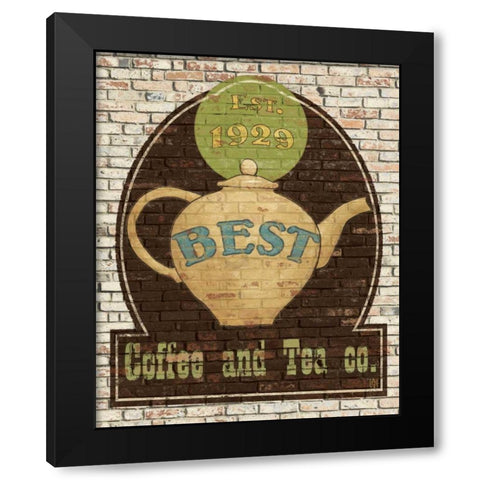 Best Coffee and Tea Black Modern Wood Framed Art Print with Double Matting by Tillmon, Avery