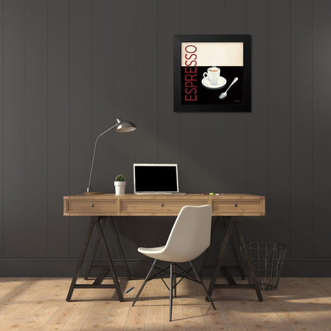 Cafe Moderne IV Black Modern Wood Framed Art Print by Fabiano, Marco