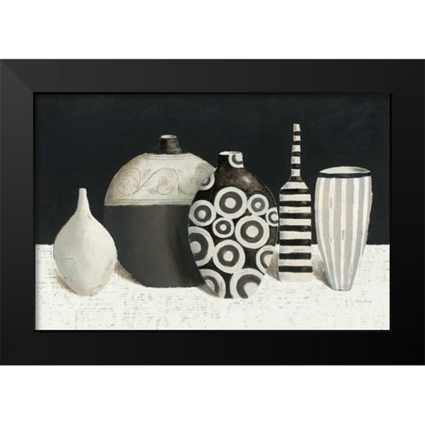 Objet d Art Black Modern Wood Framed Art Print by Adams, Emily