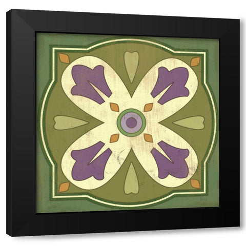 Fresh Herbs Tile III Black Modern Wood Framed Art Print by Charron, Veronique