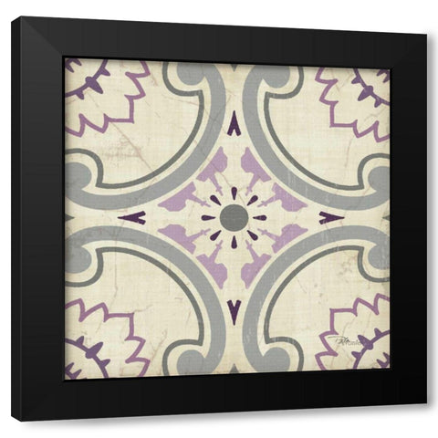 Lavender Glow Square XI Black Modern Wood Framed Art Print by Pela Studio